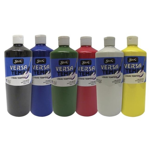 Sax 1587652 Versatemp Quart Set; Assorted Colors - Set of 6